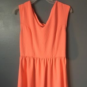 Bright pink casual dress